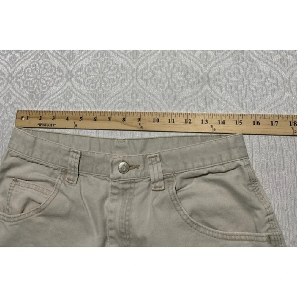 Wrangler Mens Jean‎ Shorts Cream Cotton Canvas Workwear Utility